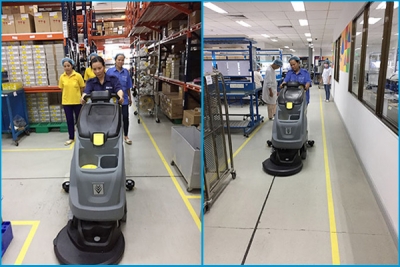 Stone floor polishing service